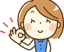 笑顔の女性
