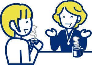 談笑する女性たち