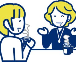 談笑する女性たち