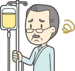 中年男性ヒゲ点滴